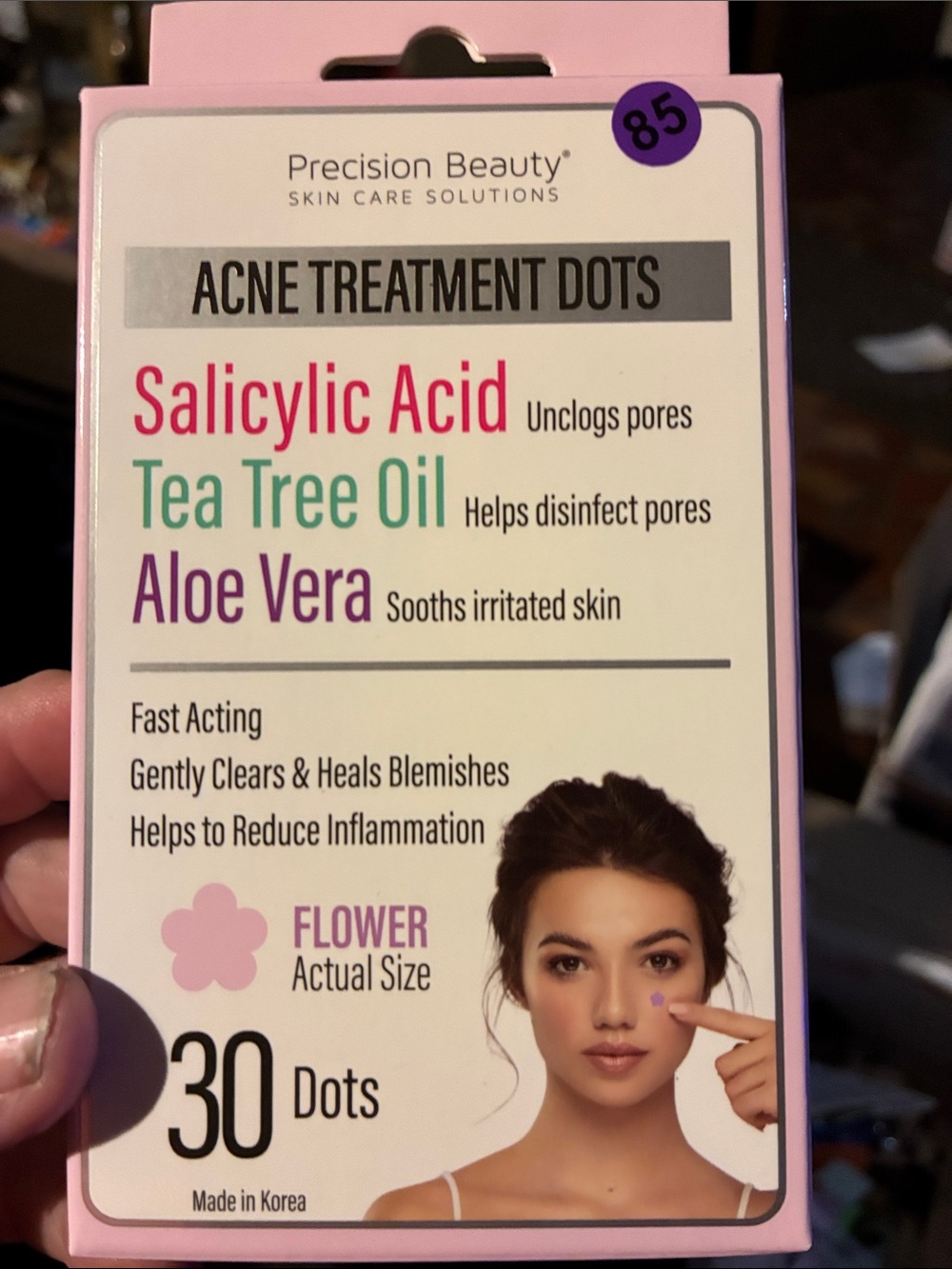 Precision Beauty Pink Acne Treatment Dots — Salicylic Acid Spot Care